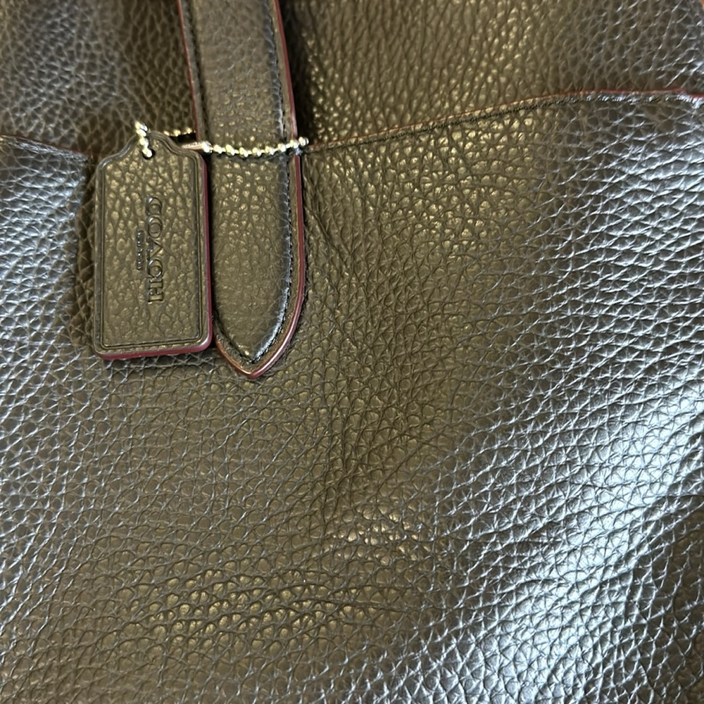 Coach Pebbled Leather Hamilton Brief Tote Briefcase - Picture 5 of 14